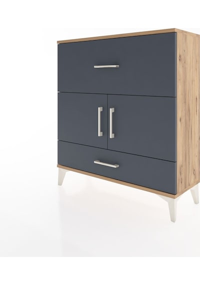 Arges Şifonyer 2 Raflı 2 Çekmeceli 2 Kapaklı 88x30x96 Çam-ant... Çam