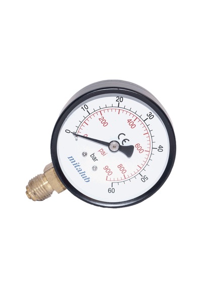 Mitalub Metal Gövde Alttan Manometre 63mm X 100bar Mım63100mb