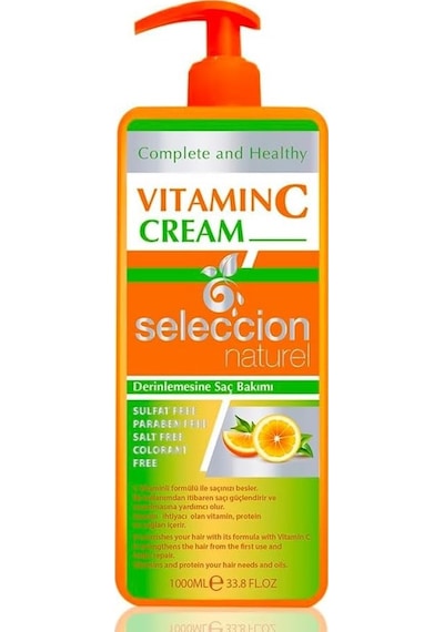 Naturel 1000 Ml Vitamin C Cream Derinlemesine Saç Bakım Kremi