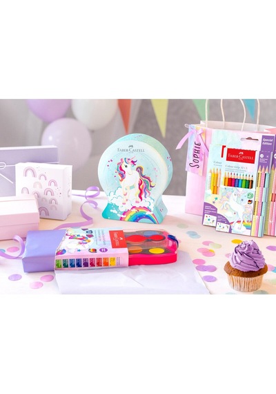 Unicorn Grip Jumbo Boya Kalemi 8+2 Renk, Ergonomik Gövde, Canlı Ve Parlak Renkler,dayanıklı Kalın Uç Çok Renkli