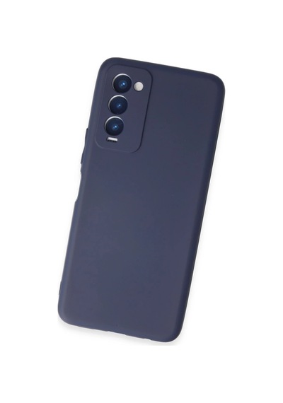 Uray Store Tecno Camon 18 Kılıf First Silikon - Lacivert