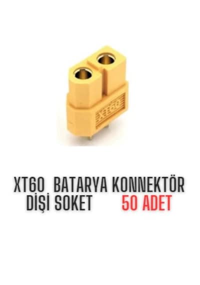 Xt60 Batarya Konnektör Dişi Soket 50 Adet