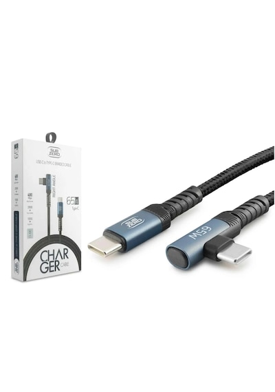 Subzero Cl100 65w Type-c To Type-c L Giriş Gaming Şarj Kablosu Şarj Data Kablosu