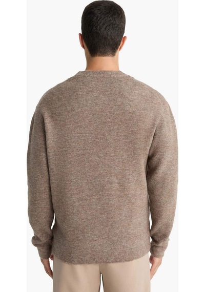 Defacto Relax Fit V Yaka Düğmeli Triko Hırka F3717ax25wnbn571 Kahve