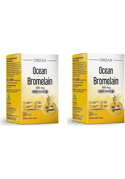 Ocean Bromelain 2 x 30 Kapsül