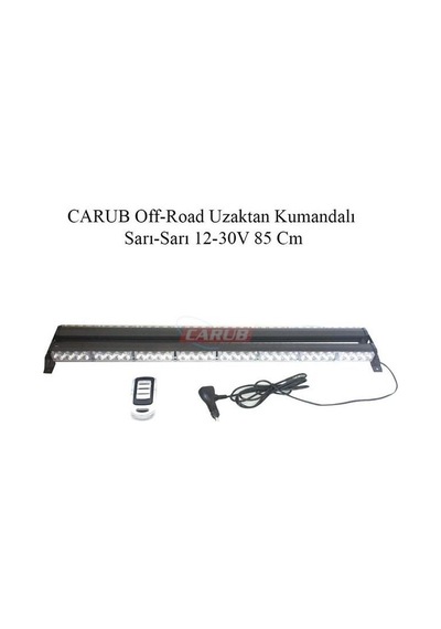 12v-30v Led Bar Off-road Turuncu Çakarlı Çakar Tepe Lamba Fonksiyonlu 85 Cm
