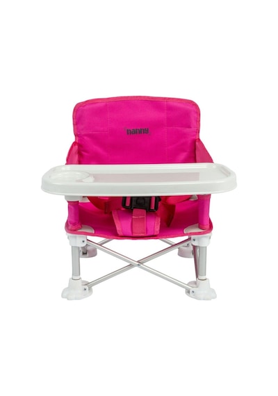Deluxe Portatif Katlanabilir Mama Sandalyesi Pembe