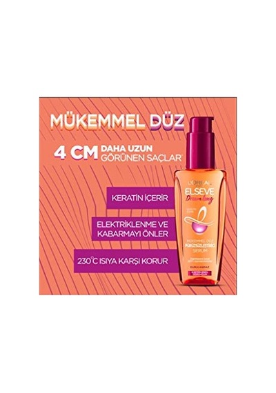 L'oreal Paris Elseve Mükemmel Düz Pürüzsüzleştirici Serum - 100 Ml