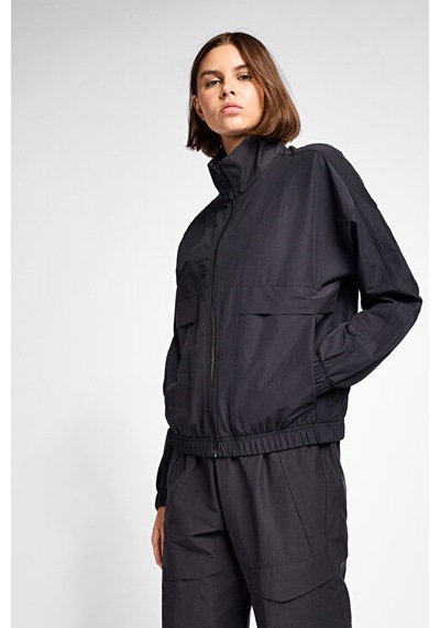 Lescon Kadın Antrenman Fermuarlı Kapşonlu Sweatshirt 25b-2060 Siyah