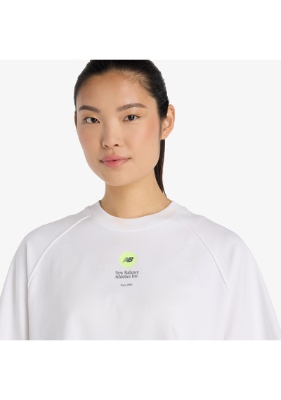 New Balance Vortex Performance Kadın Beyaz T-shirt Wt6176be-wt Beyaz