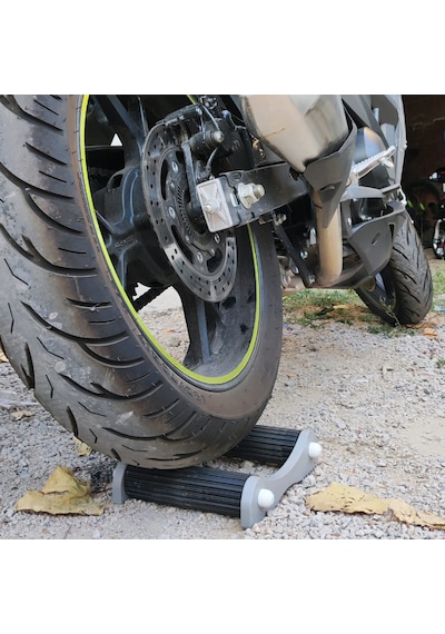 Motorsiklet Arka Teker Zincir Bakım Aparatı Sehpası Rulmanlı