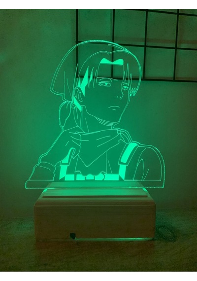 Atack Of Titan Levi Ackerman 16 Renk Gece Lambası