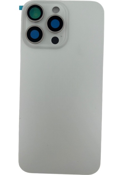 Teknonet Apple Uyumlu iPhone 15 Pro Kamera Camlı Batarya Kapağı + Magsafe Flex - Siyah Siyah