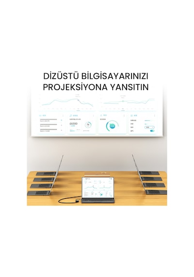 Veggieg Type-c To Vga 1080p 60hz Çevirici Dönüştürücü Kablo Adaptör