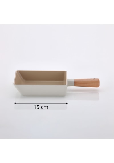 NEOFLAM FİKA ALÜMİNYUM DÖKÜM OMLET TAVA  BEJ 15 CM