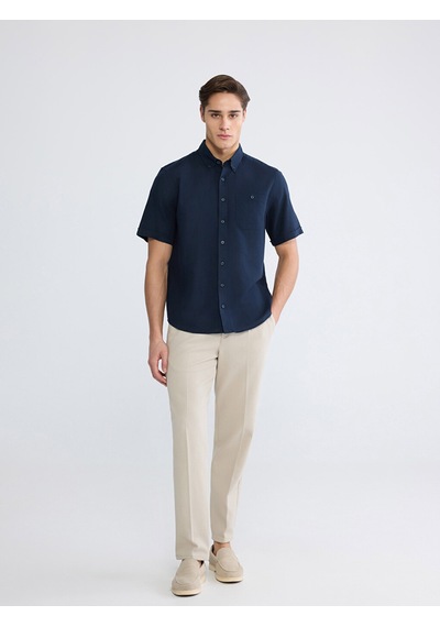 Lcwaıkıkı Classic Lacivert Regular Fit Poplin Erkek Gömlek Lcwaıkıkı Classic Lacivert Regular Fit Poplin Erkek Gömlek