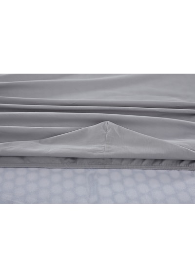Colourful Fitted Çarşaf Çift King Size - Gri