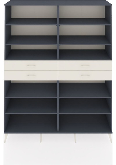 Hyperion Gardrop 10 Raflı 4 Çekmeceli 176x44x221 Antrasit-antrasit/aytaşı Antrasit/aytaşı Hyperion Gardrop 10 Raflı 4 Çekmeceli 176x44x221 Antrasit-antrasit/aytaşı Antrasit/aytaşı