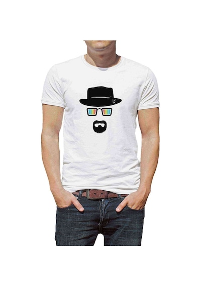 Breakıng Bad Baskılı Beyaz Erkek Tshirt