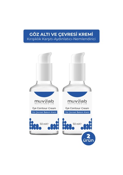 Göz Altı Çevresi Morluk Kırışıklık Torbası Kararma Şişlik Koyu Halka Nemlendirici Kremi 2 Adet
