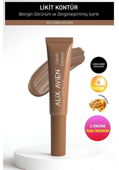 Alix Avien E Vitaminli Nemlendiren Kremsi Likit Kontür 103 Flawn Brown