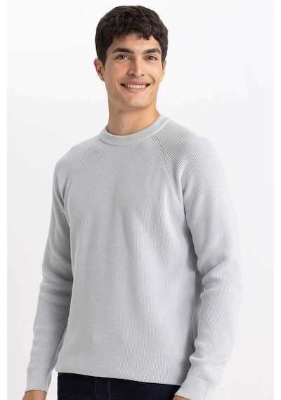 DeFacto Standart Fit Normal Kesim Bisiklet Yaka Basic Düz Triko Kazak A8458AX24SPGR184