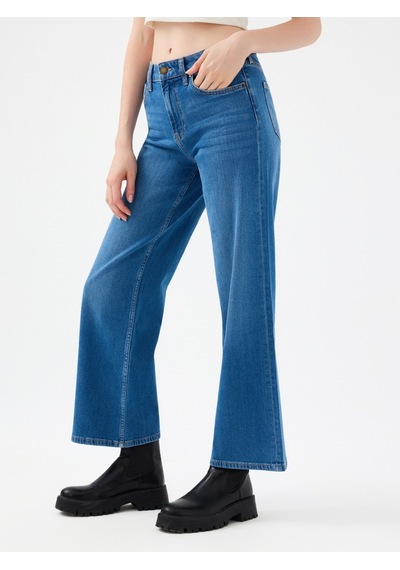 Bella Regular Fit Kadın Pantolon Denim