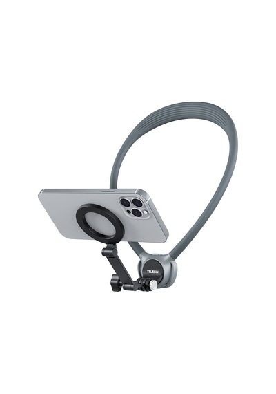 Telesın 2in1 Magnetic Neck Mount Gri P2-hnb-02-gy