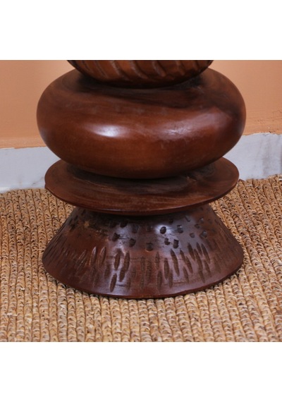 Moro El Yapımı Mungur Sehpa 45x30 Cm Kahverengi
