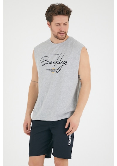 SPR22TS115  El Yazlılı Brooklyn Baskılı Tshırt