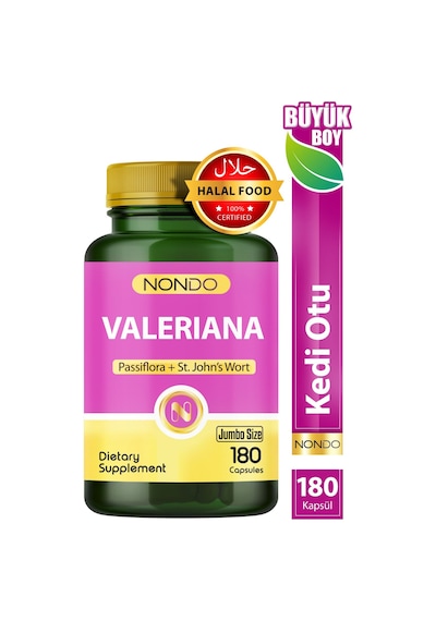 Nondo Valeriana Kedi Otu Jumbo Boy 180 Kapsül