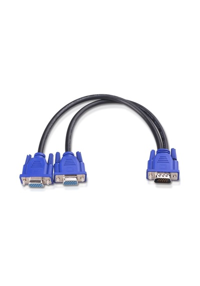 Vga Y Kablo Vga Splitter Kablo 2 Li Vga Çoklayıcı Kablo 15Pin Vga