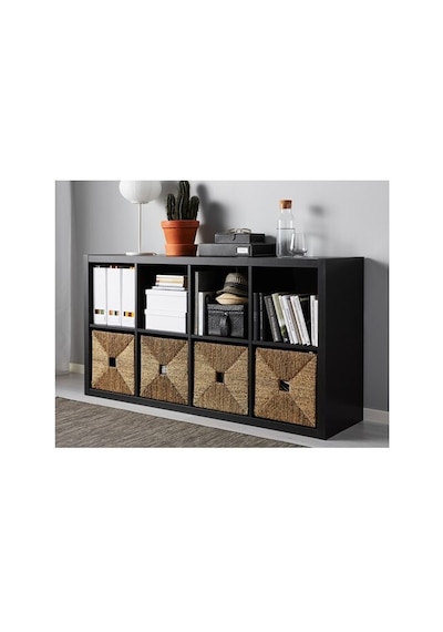 Ikea Knıpsa El Örgüsü Hasır Saklama Sepeti 32 X 33 X 32 Cm Kahverengi