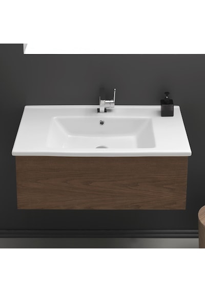 Turkuaz Seramik Cerastyle Arte 85x45 CM Etajerli Lavabo Dolap Hariç