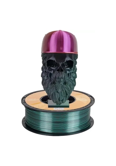 Kingroon Çift Renk Siyah - Yeşil Pla Silk Filament 1.75 Mm 1000gr