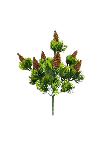 Yapay Çiçek Çam Kozalaklı Demet Yapay Bitki 30 20cm Diğer