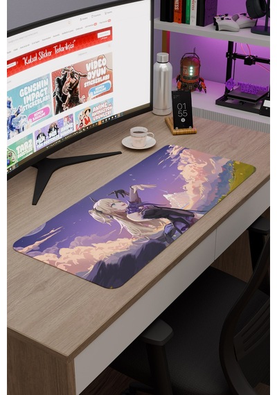 Fischl Genshin Impact Anime Gacha V3 - 70x30 Xl Gaming Mouse Pad Fare Altlığı