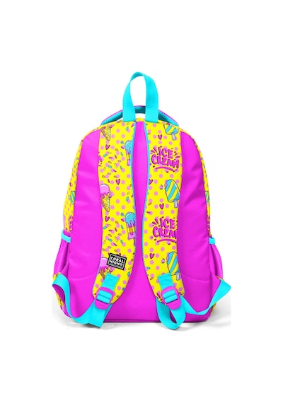 Coral High Kids Mixed Dondurma Desenli Üç Bölmeli Okul Sırt Çantası 23645