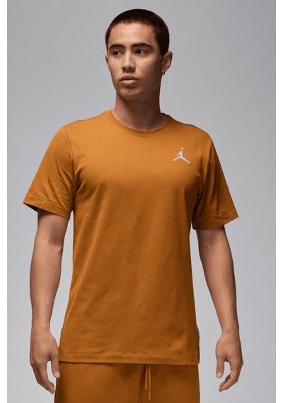 Nike Air Jordan Jumpman Ss Crew Mens Erkek Günlük Tişört Kahverengi