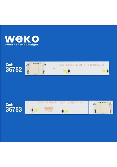 Samsung Uyumlu  Ua40k5300arxmm 40'' İnç 2 Adet Tv Led Bar Tvnizin İçindeki Led Barla Aynısı Olduğunu Görmeden Almayınız. Led Bar Ürünlerinde Paket Açıldığında İade Kabul Edilmemektedir.
