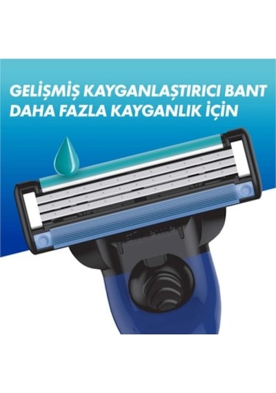 Mach 3 Başlıklı Tıraş Bıçağı 4 Adet Hassas Tıraş Deneyimi