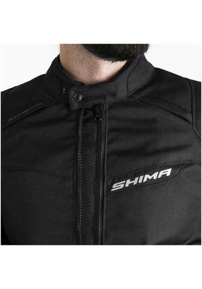 Shima Rush 2.0 Korumalı Motosiklet Montu Siyah