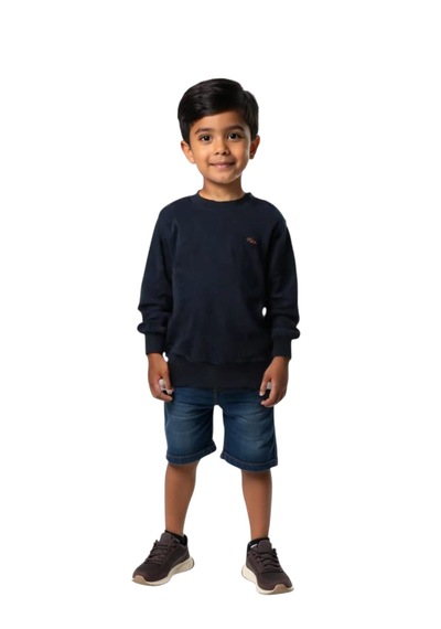 Coupon Çocuk Sweatshirt - Siyah Siyah