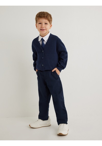 Koton Chino Okul Pantolonu Cepli Pamuklu Lacivert 5wkb40004tw Lacivert