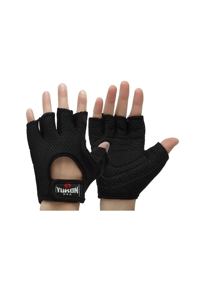 Spor Unisex Air Body Fıtness Bisiklet Ağırlık Eldiveni Terletmez Yarım Parmak