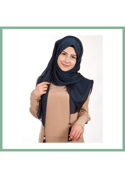 Bşkvirgo Püsküllü Şal, Şifon Şal, Çeyizlik Şal, Püsküllü Eşarp 70x170cm Bsk2026 Çok Renkli