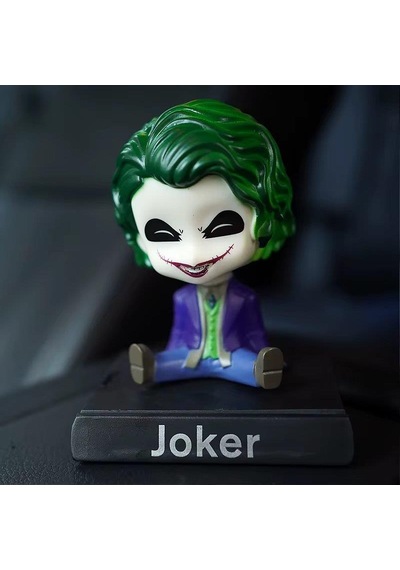 The Joker Villain S Edition Anime Sallanan Kafalı Figür Biblo Telefon Tutucu Dekoratif Masa Süsü Yşl Joker