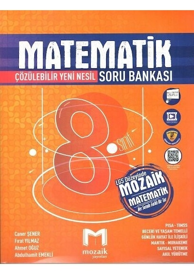 Mozaik Yayınları 8.Sınıf Matematik Soru Bankası