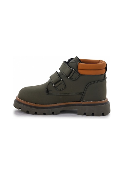 Kiko Kids Cırtlı Erkek Çocuk Bot Ayakkabı Arz 3340 Haki - Sarı