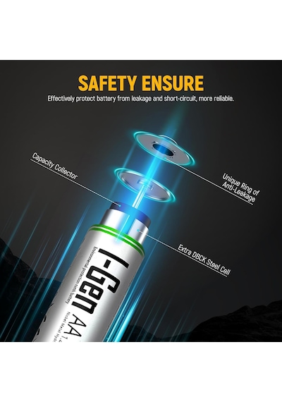 B138 2 Adet Aa 2700 Mah Şarj Edilebilir Kalem Pil 1.2v Ni-mh Şarjlı Pil